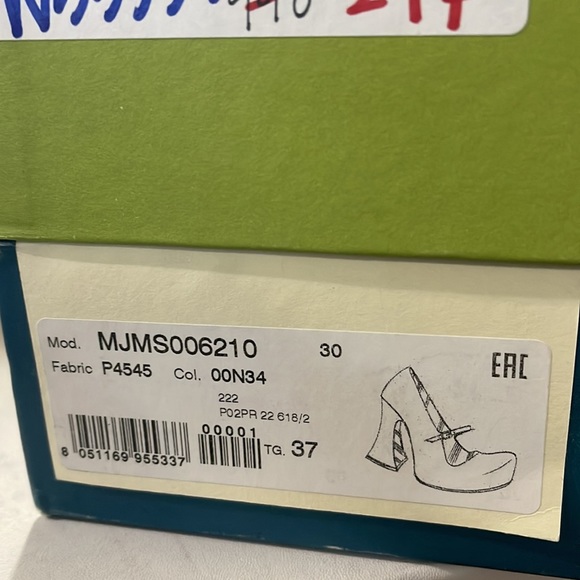 MARNI MARY JANE HEELS IN DOLPHIN IT 37 US7 - Picture 12 of 12
